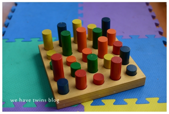 Things I Love Thursday: Vintage Peg Board Toy – We Have Twins?!